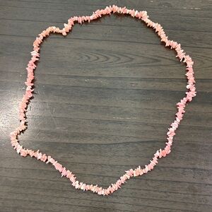 Pink Coral Beaded Necklace